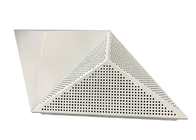 품질 Decorative Pressed Snap Clip In 3D Triangle Ceiling Acoustical Special Design Suspended Metal Panel 공장