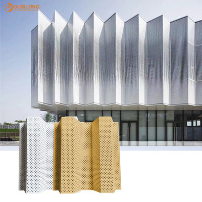 상가 건물을 위한 내후성 골진 알루미늄 벽판지 건축학 금속 타일
