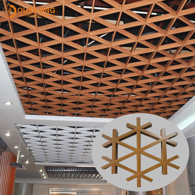 실내 삼각형 슈퍼마켓 건축자재를 위해 내화성이 있는 알루미늄 금속 천장 격자