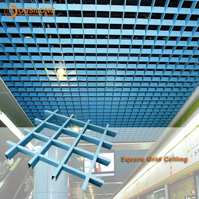 실내 삼각형 슈퍼마켓 건축자재를 위해 내화성이 있는 알루미늄 금속 천장 격자