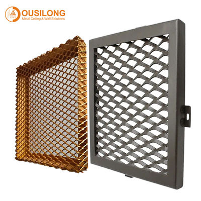 알루미늄 메쉬 천장 패널을 다른 금속을 입히는 외벽 패널 장식적인 소재 금속 전면