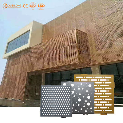 건축 장신구를 위한 CNC 커트 외벽 패널 관통되는 알루미늄 정면 클래딩 패널