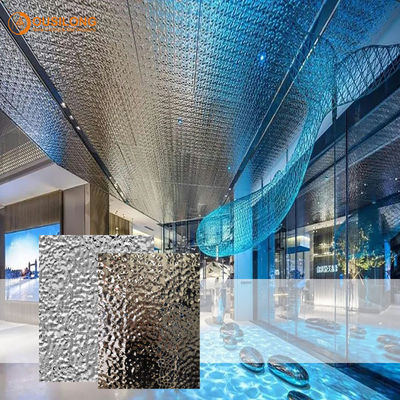 상가 건물 금속 장식적인 클래딩 패널 2.0 밀리미터 강철 굽이치는 천장 패널